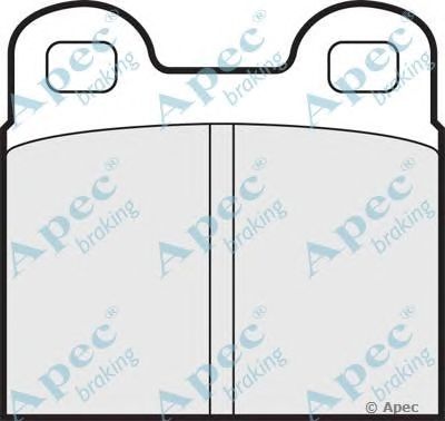 APEC BRAKING pad123 -  Комплект тормозных колодок, дисковый тормоз